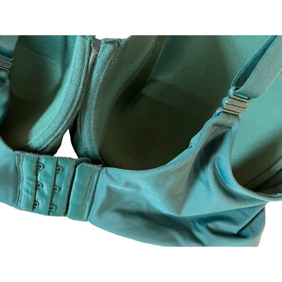 Auden Lightly Lined Full‎ Coverage T-Shirt Bra 42DD Adjustable Straps Lace Front - Picture 5 of 6